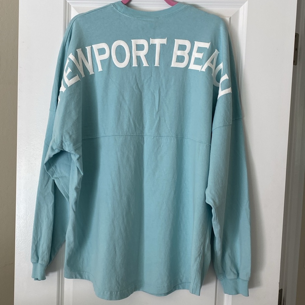 Spirit Jersey Newport Beach Turquoise long sleeved Tee/Sweatshirt